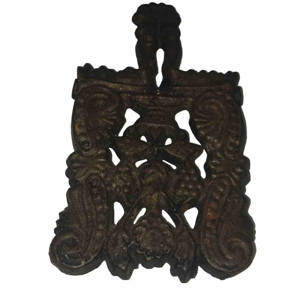 Vintage Brown Stove Works Cast Iron Mini Small Footed Trivet‎ Cleveland Tenn